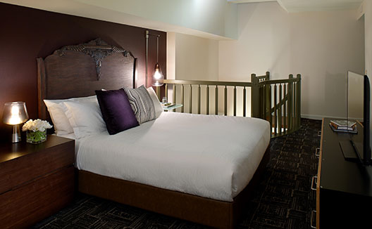 Luxury Suite bed at Kimpton Hotel Vintage Portland